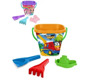 Wader Baby set na piesok / Súprava na piesok / vedro, lopatka, hrable, doplnok / plast / 12m +