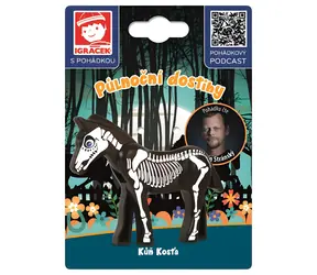 EFKO Igráček Kôň Kosťa S rozprávkou Polnočné dostihy / Figúrka na karte / plast / 7,5 cm / 3+