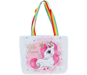 Orion Kabelka Jednorožec / Taška cez rameno / 27 x 22 cm / Koženka, textil