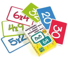 ARGUS Hra Edukačná karta Násobilka 4v1 / 55 kariet / 1-2 hráči / od 6 rokov