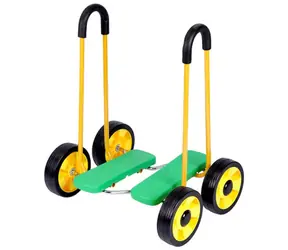MERCO Šľapadlo balančné s držadlami zelené / Hračka na rozvoj motoriky / Nosnosť 50 kg / od 3 rokov