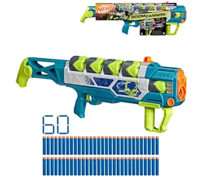 Hasbro NERF Rebel Ops Doom Cannon / Penový blaster / Pumpovací / 60 šípok Elite / 5 zásobníkov Supershell / vek 8+