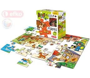 EFKO Baby puzzle Farma / 24 dielikov / veľké dieliky / od 2 rokov