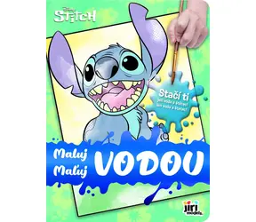 JIRI MODELS Maľuj vodou Lilo & Stitch / Vodové omaľovánky / 8 obrázkov / 19,5x26,5 cm