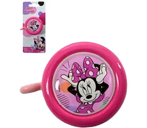 VOLARE Zvonček na bicykel Minnie Mouse ružový / Priemer 5,5 cm / Kov a plast / Pre deti od 3 rokov