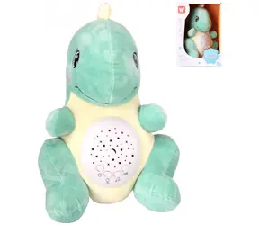 Plyšový dinosaurus projektor nočná obloha / Usínačik pre bábätká / Svetlo, zvuk a melódie / od 6 mesiacov