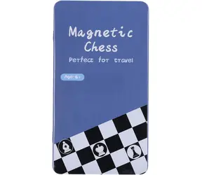 WIKY Šach magnetické cestovné / Spoločenská hra / kovová krabička / od 6 rokov