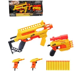 Hasbro Herná sada NERF Alpha Strike / 4 blastery + 20 šípok / plast a pena / od 8 rokov