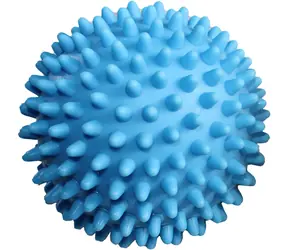 Merco Masážna loptička ježko Soft svetlo modrá / Masážna pomôcka / s bodlinkami / priemer 9 cm