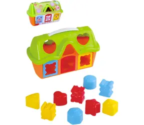 WIKY Vkladačka domček so zvieratkami / Plast / 9 tvarov / od 18 mesiacov