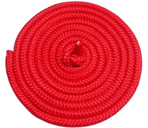 KUBIsport Švihadlo gymnastické červené / Švihadlo / Dĺžka 3 m