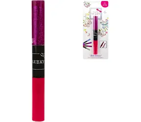 LUKKY Riasenka červená / 2v1 s trblietkami / 5 ml