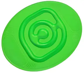 MERCO Balančná doska s guličkovým bludiskom zelená / Ovál / Nosnosť 50 kg / Plast