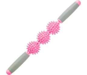 Merco Roller Stick Triple ružová / Masážna tyč / 40 cm / plast