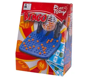 Bingo žrebovací stroj s loptičkami a žetónmi / Spoločenská hra / 90 loptičiek / 120 žetónov / 48 kariet / 2+ hráči