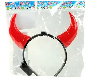 Orion Čelenka čertovské rohy svietiace / Karnevalový doplnok / LED / Priemer 12 cm