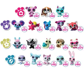 Hasbro Figúrka Littlest Pet Shop Pet Surprise Séria 6 / s prekvapením / pohyblivá hlava / 5 cm / od 4 rokov