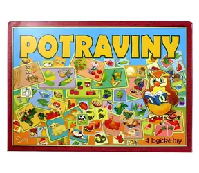 HYDRODATA Spoločenská hra Potraviny / 128 kariet / 2 a viac hráčov / od 4 rokov