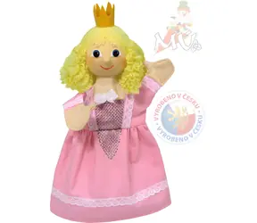 MORAVSKÁ ÚSTREDŇA Maňuška Princezná Regina ružová / svetlo modrá / 18,5 cm / od 3 rokov
