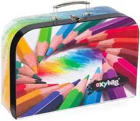 OXYBAG Kufrík Pastelky / Detský kufrík / 34 × 23 × 10 cm