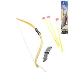 Orion Indiánsky lúk s 3 šípmi a nožom / Luk 76 cm / 3 šípy s prísavkou / Plast / 3+