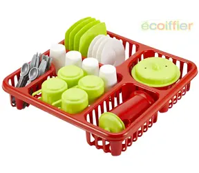 ECOIFFIER Kuchynská sada riadu s odkvapkávačom / Plast / 29,5 x 10 x 29 cm / od 18 mesiacov