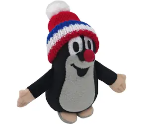 MORAVSKÁ ÚSTREDŇA Plyšák Krtko s kulichom trikolora / 12 cm / plyš / od 0 mesiacov