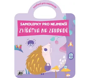 JIRI MODELS Samolepková knižka Zvieratká na záhrade / 12 farebných strán / 45+ samolepiek
