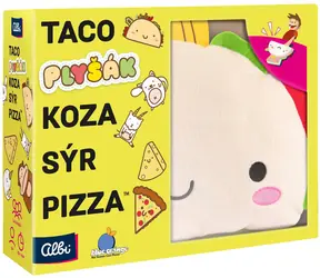 Albi Kartová hra Taco, koza, syr, pizza s plyšovým maňáskom / Špeciálna edícia / 2-8 hráčov / od 8 rokov