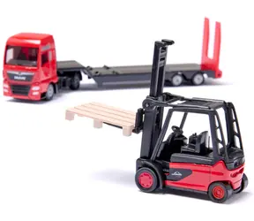 Siku Auto ťahač MAN + vysokozdvižný vozík Linde Forklift 1763 / 1:87 / od 3 rokov / 3 ks