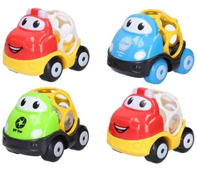 WIKY Hrkálka auto / Hračka pre najmenších / 4 farby / 9,5 x 7,5 x 8 cm / plast / 6m+