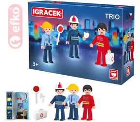 EFKO Igráček Trio Zachraňujeme / Sada 3 figúrok s doplnkami / plast / od 3 rokov