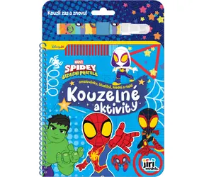 JIRI MODELS Knižka Maľuj vodou zas a znovu Spidey / 10 strán / Pero na vodu v balení / od 3 rokov
