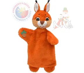 MORAVSKÁ ÚSTREDŇA Maňuška s labkami Veverička / textil / 32 cm / od 3 rokov