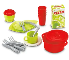 ECOIFFIER Sada detského riadu s odkvapkávačom / 42 ks / plast / od 18 mesiacov