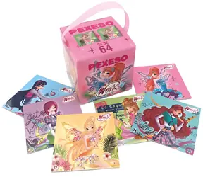 AKIM Pexeso Winx Club v krabičke so stuhou / 64 kartičiek / 32 dvojíc