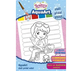 AKIM Omaľovánky so štetcom Jahôdka Strawberry Shortcake / A4 / Drevený štetec / 3+
