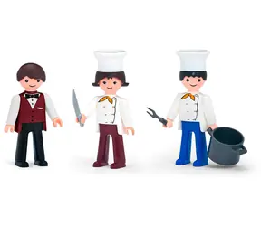 EFKO Figúrky Igráček Trio Varíme / 3 figúrky s doplnkami / 7,5 cm / od 3 rokov