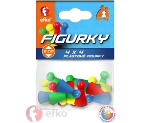 EFKO Figúrky Family / 16 ks / mix farieb / plast / doplnok k spoločenským hrám