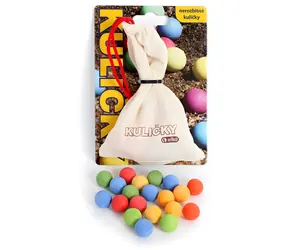 EFKO Guličky nerozbitné / Spoločenská hra / 20 ks / Mix farieb / Plast, textil