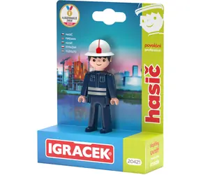 EFKO Igráček Hasič / Kĺbová figúrka s doplnkami / 4 ks doplnkov / od 3 rokov