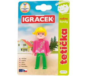 EFKO Igráček Tetička / Figúrka / Rodina / Kĺbová / Na karte