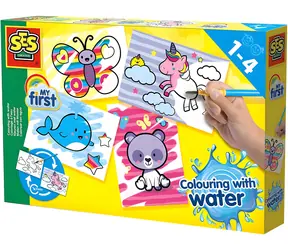 SES Creative Moje prvé maľovanie štetcom a vodou Fantastické zvieratá / od 1 roka
