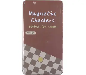 WIKY Magnetická cestovná hra Dáma v plechovej krabičke / Spoločenská hra / od 6 rokov