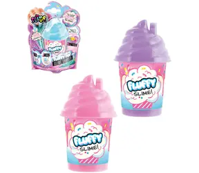 SO SLIME Sada na výrobu slizu Fluffy / S figúrkou a dekoráciami / 3 farebné varianty