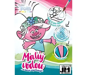JIRI MODELS Vodové omaľovánky Trollovia 2 / Vodové omaľovánky / 24 obrázkov / Formát A4