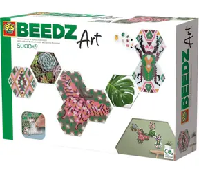 SES Creative Zažehľovacie korálky Beedz Art Botanika / hexagonálne 3D korálky / 5000 ks / od 12 rokov