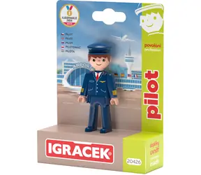 EFKO Figúrka Igráček Pilot / Séria Povolanie / kufrík / od 3 rokov