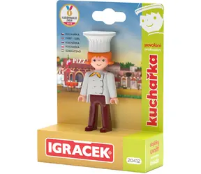 EFKO Figúrka Igráček Kuchárka / Séria Povolanie / kuchynské náčinie 4 ks / od 3 rokov