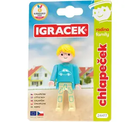 EFKO Figúrka Igráček Rodina Chlapček / Kĺbová / Plast / 7,5 cm / na karte / od 3 rokov